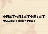 中國蛇王vs日本蛇王全場（蛇王惹不得蛇王寶寶太兇猛）