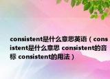 consistent是什么意思英語（consistent是什么意思 consistent的音標(biāo) consistent的用法）