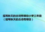 描寫秋天的古詩有哪些小學(xué)三年級(jí)（描寫秋天的古詩有哪些）