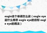 eagle這個單詞怎么讀（eagle eye是什么意思 eagle eye的音標 eagle eye的用法）