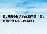 魯v是哪個(gè)地方的車牌號(hào)碼（魯v是哪個(gè)地方的車牌號(hào)碼）