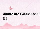 40082302（400823823）