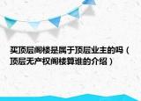 買(mǎi)頂層閣樓是屬于頂層業(yè)主的嗎（頂層無(wú)產(chǎn)權(quán)閣樓算誰(shuí)的介紹）