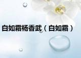 白如霜楊香武（白如霜）