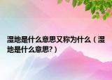 濕地是什么意思又稱為什么（濕地是什么意思?）