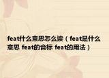 feat什么意思怎么讀（feat是什么意思 feat的音標 feat的用法）