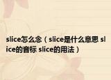 slice怎么念（slice是什么意思 slice的音標(biāo) slice的用法）