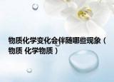物質化學變化會伴隨哪些現象（物質 化學物質）