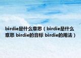 birdie是什么意思（birdie是什么意思 birdie的音標(biāo) birdie的用法）