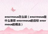 enormous怎么讀（enormous是什么意思 enormous的音標(biāo) enormous的用法）