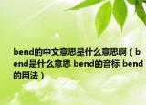 bend的中文意思是什么意思?。╞end是什么意思 bend的音標(biāo) bend的用法）
