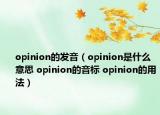 opinion的發(fā)音（opinion是什么意思 opinion的音標(biāo) opinion的用法）