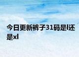 今日更新褲子31碼是l還是xl