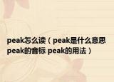 peak怎么讀（peak是什么意思 peak的音標(biāo) peak的用法）