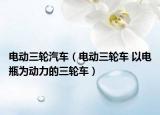 電動三輪汽車（電動三輪車 以電瓶為動力的三輪車）