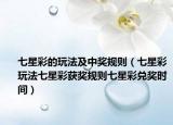 七星彩的玩法及中獎(jiǎng)規(guī)則（七星彩玩法七星彩獲獎(jiǎng)規(guī)則七星彩兌獎(jiǎng)時(shí)間）