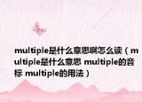 multiple是什么意思啊怎么讀（multiple是什么意思 multiple的音標(biāo) multiple的用法）