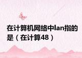 在計(jì)算機(jī)網(wǎng)絡(luò)中l(wèi)an指的是（在計(jì)算48）