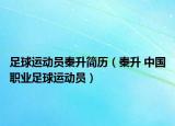 足球運動員秦升簡歷（秦升 中國職業(yè)足球運動員）