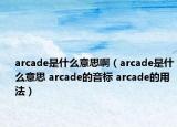 arcade是什么意思?。╝rcade是什么意思 arcade的音標(biāo) arcade的用法）