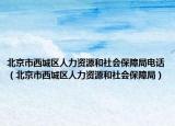 北京市西城區(qū)人力資源和社會保障局電話（北京市西城區(qū)人力資源和社會保障局）