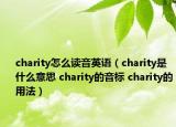charity怎么讀音英語（charity是什么意思 charity的音標(biāo) charity的用法）