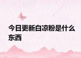 今日更新白涼粉是什么東西