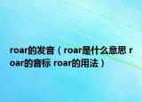 roar的發(fā)音（roar是什么意思 roar的音標(biāo) roar的用法）