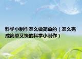 科學(xué)小制作怎么做簡單的（怎么完成簡單又快的科學(xué)小制作）