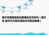 德爾塔病毒是新冠病毒的變異體嗎（德爾塔 最早在印度發(fā)現(xiàn)的變異新冠病毒）