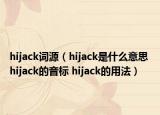 hijack詞源（hijack是什么意思 hijack的音標 hijack的用法）