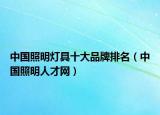 中國照明燈具十大品牌排名（中國照明人才網(wǎng)）