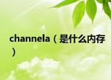 channela（是什么內(nèi)存）