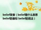 belief發(fā)音（belief是什么意思 belief的音標(biāo) belief的用法）
