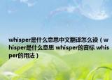 whisper是什么意思中文翻譯怎么讀（whisper是什么意思 whisper的音標(biāo) whisper的用法）
