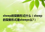 sheep的復(fù)數(shù)形式什么（sheep的復(fù)數(shù)形式是sheeps么?）