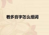 著多音字怎么組詞