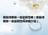 核酸待復(fù)核一定是陽性嘛（核酸待復(fù)核一定是陽性嗎詳細(xì)介紹）