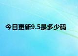 今日更新9.5是多少碼