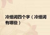 冷組詞四個字（冷組詞有哪些）