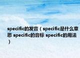 specific的發(fā)音（specific是什么意思 specific的音標(biāo) specific的用法）