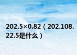 202.5×0.82（202.108.22.5是什么）