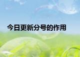 今日更新分號的作用