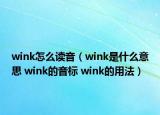 wink怎么讀音（wink是什么意思 wink的音標 wink的用法）