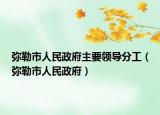 彌勒市人民政府主要領(lǐng)導分工（彌勒市人民政府）