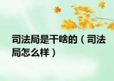 司法局是干啥的（司法局怎么樣）