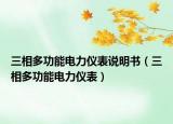 三相多功能電力儀表說(shuō)明書(shū)（三相多功能電力儀表）