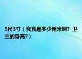 5尺3寸（究竟是多少厘米啊?  衛(wèi)蘭的身高?）