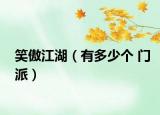 笑傲江湖（有多少個(gè) 門派）