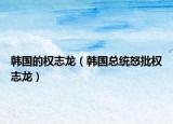 韓國的權志龍（韓國總統(tǒng)怒批權志龍）